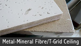 Metal-Mineral Fibre/T-Grid Ceiling